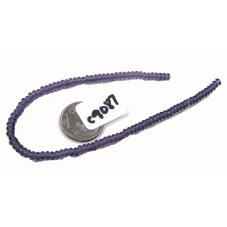 C9087 Czech Glass Rondelle TANZANITE  3mm